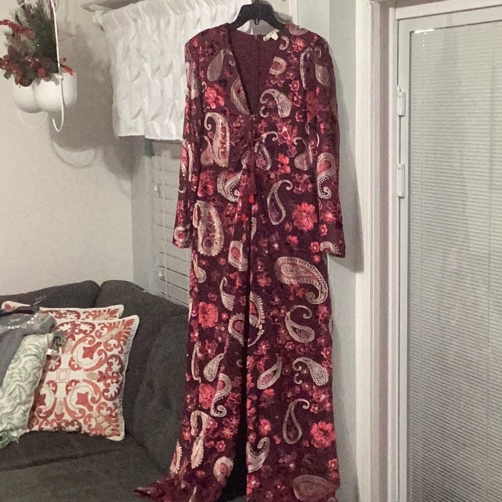 Floral Paisley Print Jumpsuit - Picture 3 of 3